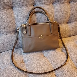 Coach saffiano leather mini tote crossbody…